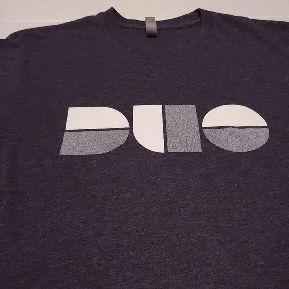 Next Level "DUO" Logo Tee Shirt - Heather Charcoal - Size M - Picture 5 of 10